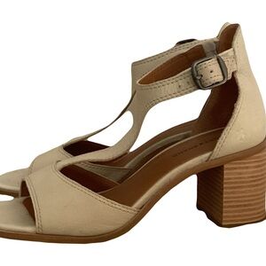 Lucky Brand T-Strap Block Heel Sandals - Women's